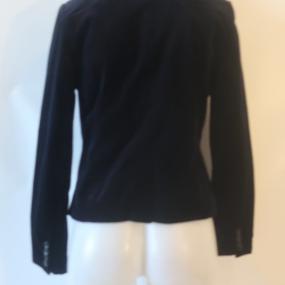NWT Womens Kai-aakmann Black Velour 2 Button Blazer Sz L * - Picture 6 of 7